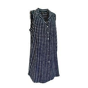 ALFANI, NWOT, WOMENS SLEEVELESS, BUTTON FRONT,  SHIFT DRESS. SIZE 12P